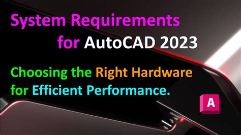 Autocad 2023 System Requirements