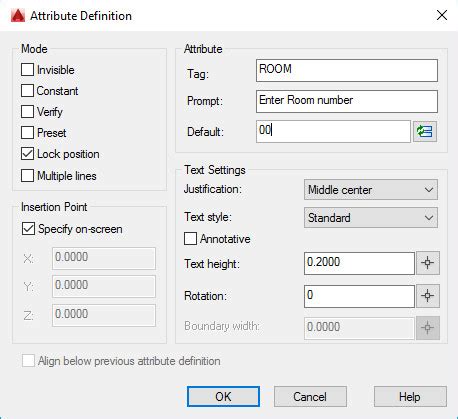 Autocad attribute definition.  [Translated] Hello! I wanted to know how to down...
