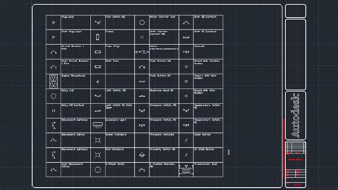 Autocad icons list.  This serves as a quick reference for users to efficiently utilize AutoCAD f...