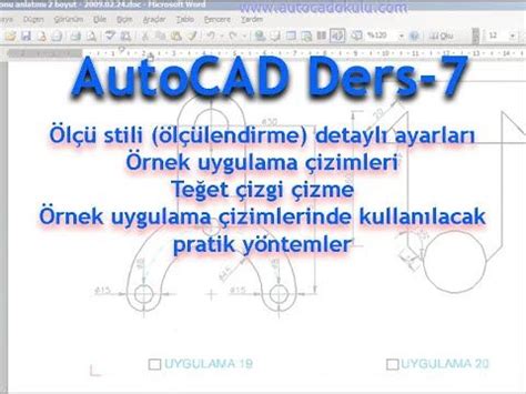 Autocad okulu eğitim videoları