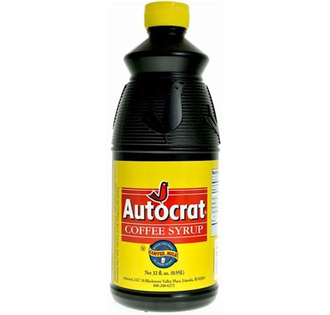 Autocrat Coffee Syrup 3-32 oz. (Quart Size) Bottles