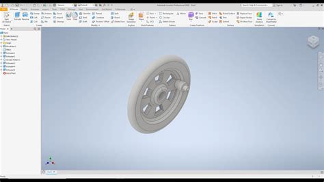 Autodesk Inventor Train Project Wheel