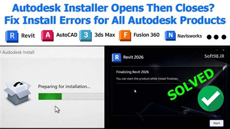 Autodesk installer closing.  I believe I had This article explains how to perfor...
