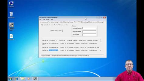 Autodesk network license manager.  In the Licence Manager window, click Cha...