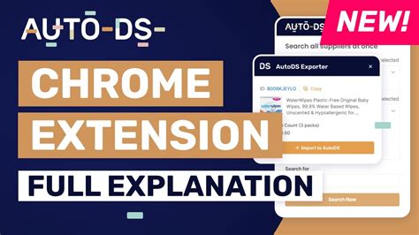 Auto DS Chrome extension comes in two forms, the AutoDS 