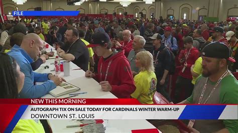 Autograph tickets on sale today for Cardinals Winter Warm-Up