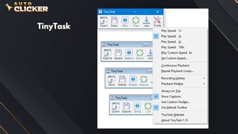 Autohotkey simple auto clicker.  TinyTask latest version: A lightweight, powerf...