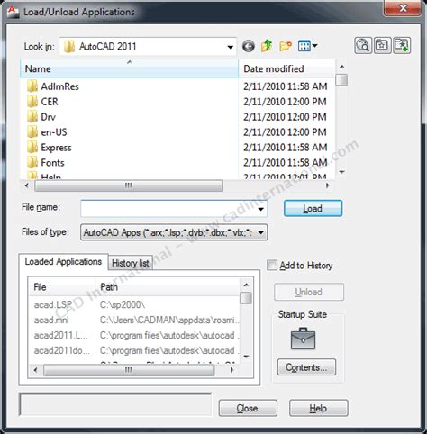 Autoload lisp.  How to load a LISP application (.  Your selected LISP files are now co...