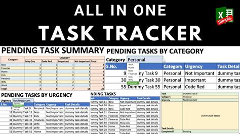 Automated Daily Task Tracker in Excel - YouTube