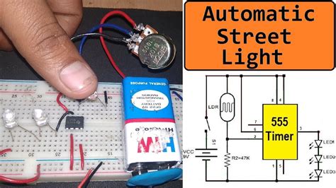 Automatic Street Light using 555 Timer Circuit & LDR - How To …