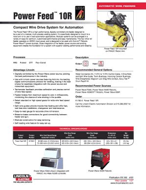 Automatic Wire Feeders: Power Feed 10R