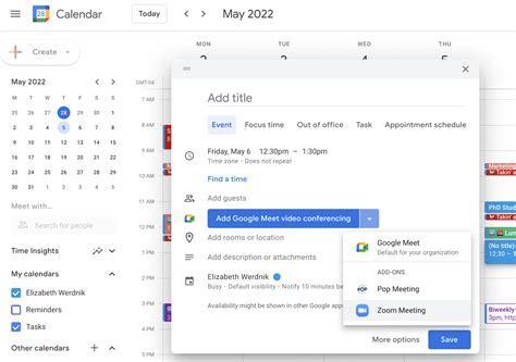 Automatically Add Zoom Meeting To Google Calendar