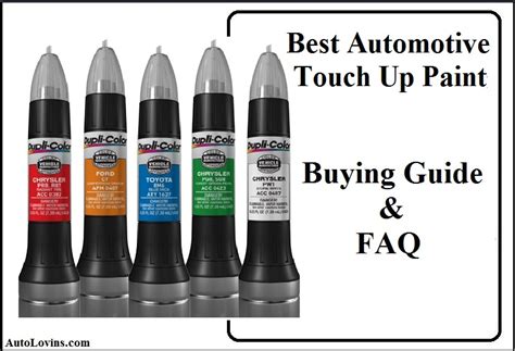 Automobile touch up paint. Don’t paint in direct sunlight or when the temperature is below 50 degrees. 1. Start by washing and drying your vehicle. 2. To repair stone chips or deep scratches that have penetrated down to bare metal, sand the damaged area using #200 sandpaper. 3. Apply the rubbing compound to smooth the damaged area. 4. 