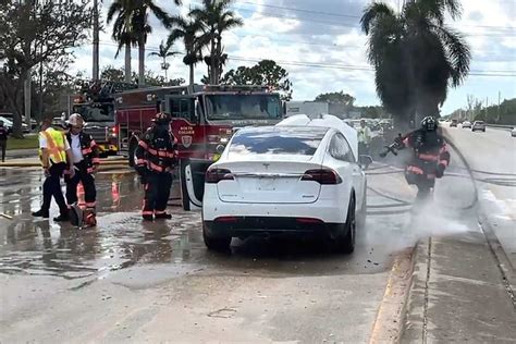 Automotive Electric Vehicles exploding after water damage from Hurricane AutoRacing1 com