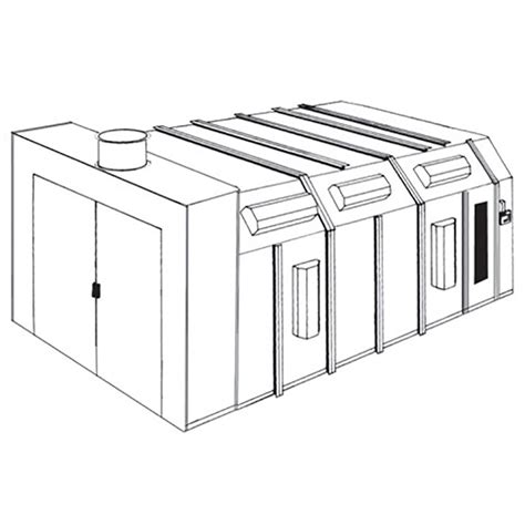 Automotive Paint Booths - Col-Met Reverse Flow Paint Booth