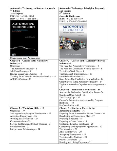 Automotive Technology Chapter Review Answers 5th