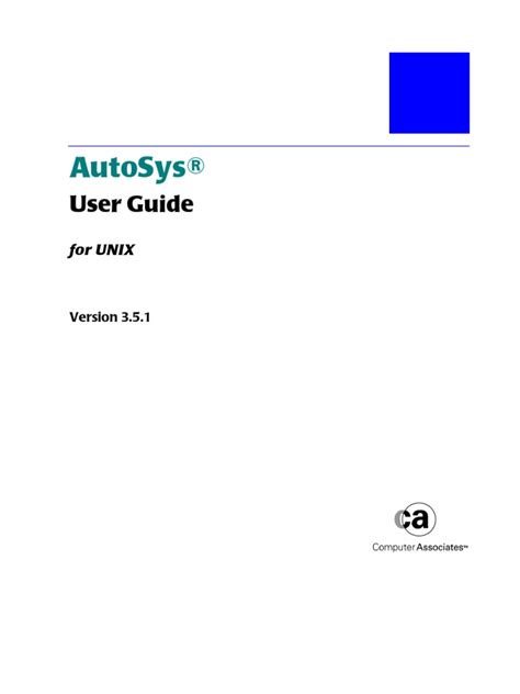 Autosys user guide for windows nt. - Guide to costa rican spanish guide to costa rican spanish.