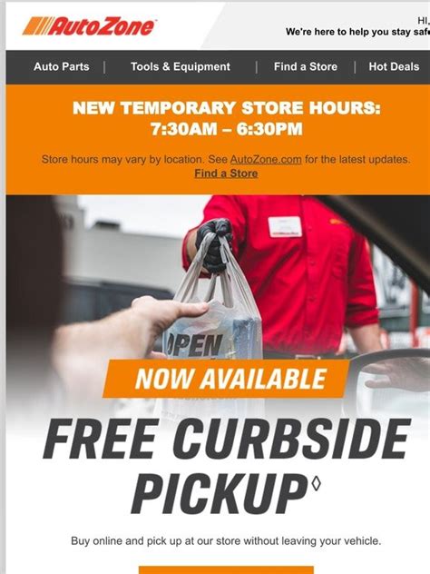 Autozone curbside pickup. Things To Know About Autozone curbside pickup. 