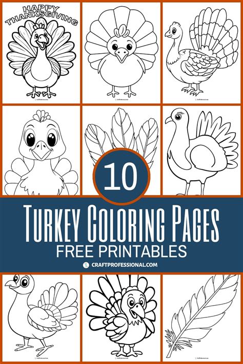Autumn Free Craft Patterns Turkey Coloring Pages Free Craft Patterns Thanksgiving Clip Art
