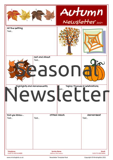 Autumn Newsletter Template
