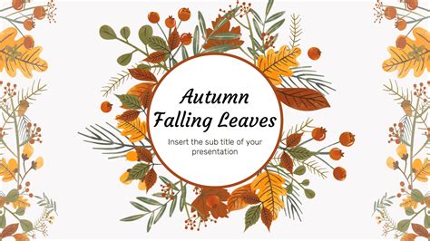 Autumn PowerPoint Template & Background for Presentation Powerpoint