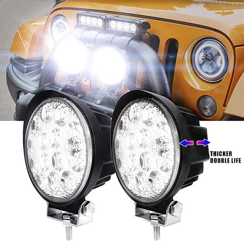 Auxbeam LED Pods 2.5 inch 30W, Square Offroad Spot 