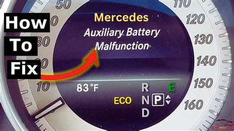 Auxiliary battery malfunction mercedes. Best. Asstractor • 4 yr. ago. Your vehicle uses a feature called Eco start/stop. This feature shuts the engine off at stop lights/signs and during extended idling and then restarts the engine instantly when needed. The system uses an additional auxiliary battery to help make it all happen. This battery is failing/has failed. 