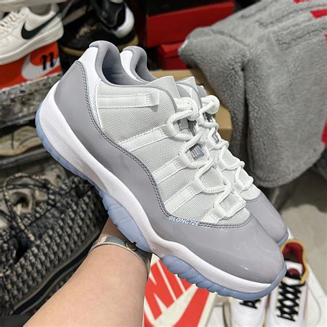 Style Code: AV2187-140 Release Date: April 1, 2023 Price: $190. UPDATE 3/01/23: An official look at the Air Jordan 11 Low “Cement Grey” below. A release is expected April 1st in full family .... 