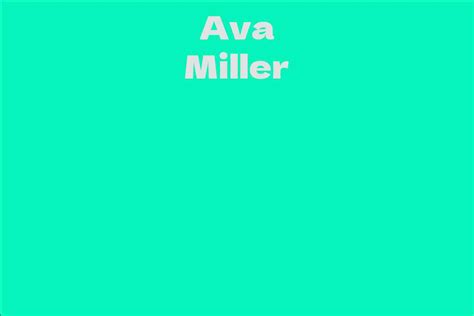 Ava Miller Whats App Taian