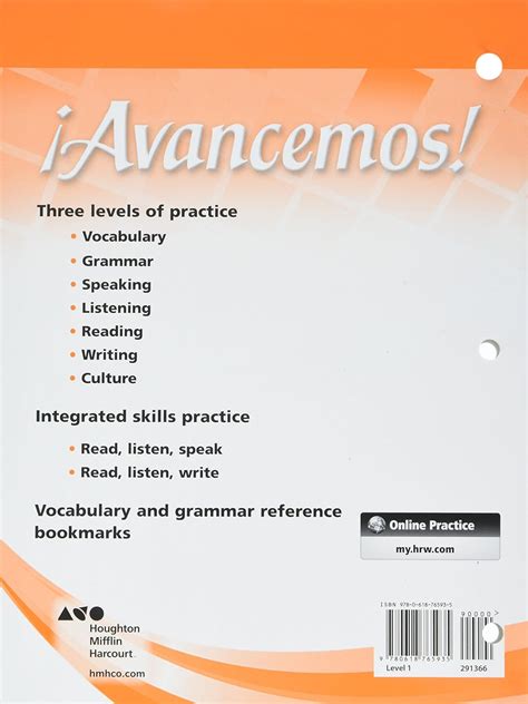 Avancemos 3 Workbook Cuaderno Practica Por Niveles …