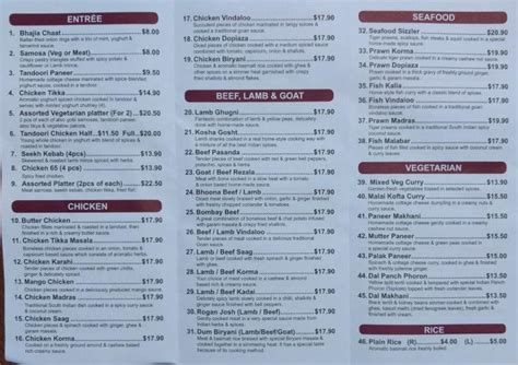 Avari Indian Restaurant in Baulkham Hills - Restaurant menu …