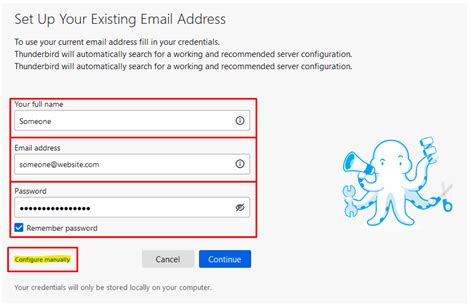 Avast is blocking IMAP email access in Mozilla Thunderbird