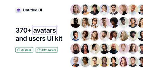 Avatar UI design guidelines Figma Community