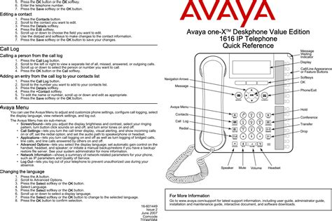Avaya 1120e ip deskphone with sip software user guide. - Carrier 30gx 227 manuale di servizio.
