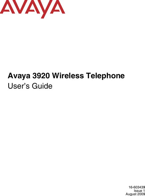 Avaya 3920 wireless telephone user guide. - Statics 7th edition meriam kraige solution manual.