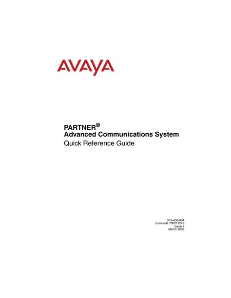 Avaya partner acs r6 programming manual. - Manual de taller de reparación de servicio kx65 2000 2008.