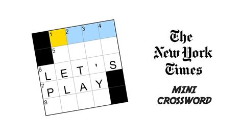 This simple page contains for you NYT Mini Crossword “A