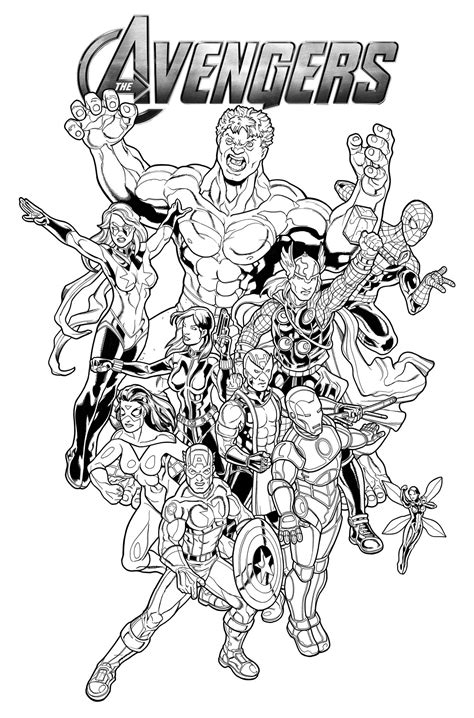 Avengers Coloring Sheets