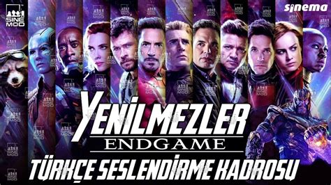 Avengers endgame seslendirme kadrosu türkçe