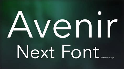 Avenir next font download adobe
