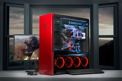 1. Digital Storm – Aventum X. The Aventum X is a specialized, customizable desktop by Digital Storm. Engineered with ease of accessibility and modularity at its core, it features a custom liquid delivery system along with support for the latest Intel (or AMD) processors to satiate the demands of the enthusiast community.. 