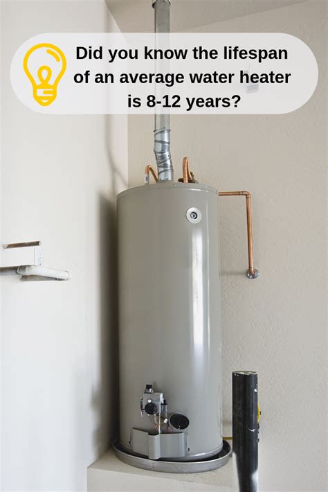 Average lifespan of a water heater. Based on the manufacturer's suggested service life, the average life expectancy of a water heater is about 8 to 12 years. That varies with the location and … 