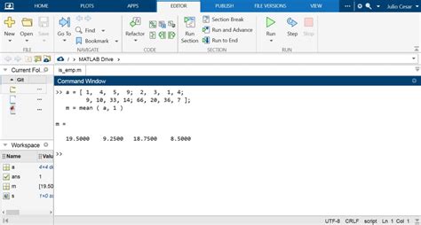 Average or mean value of array - MATLAB mean - MathWorks