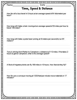 Average speed problems worksheet with answers pdf.  Infant growth rates depend on various...