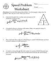 Average speed problems worksheet with answers pdf.  To do your assessment, you n...