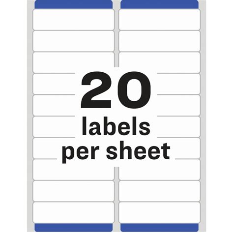 Avery 1x4 Label Template