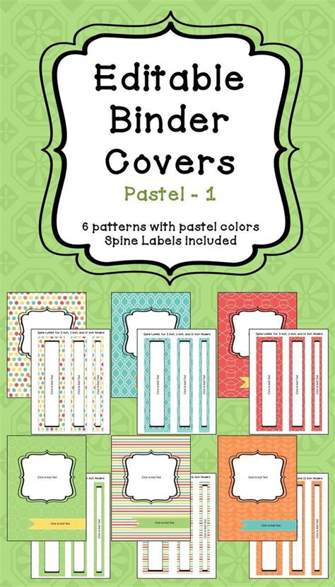 Avery Binder Cover Templates