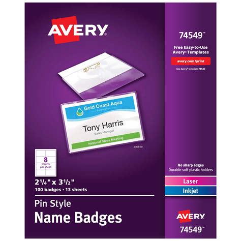 Avery Name Badges & Holders - Office Depot