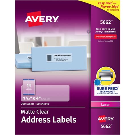Avery Printable Clear Labels