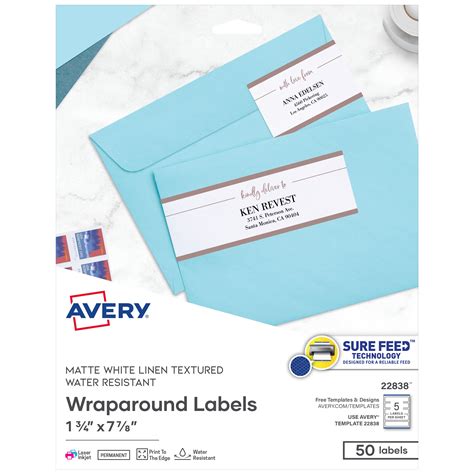 Avery Wraparound Labels Template